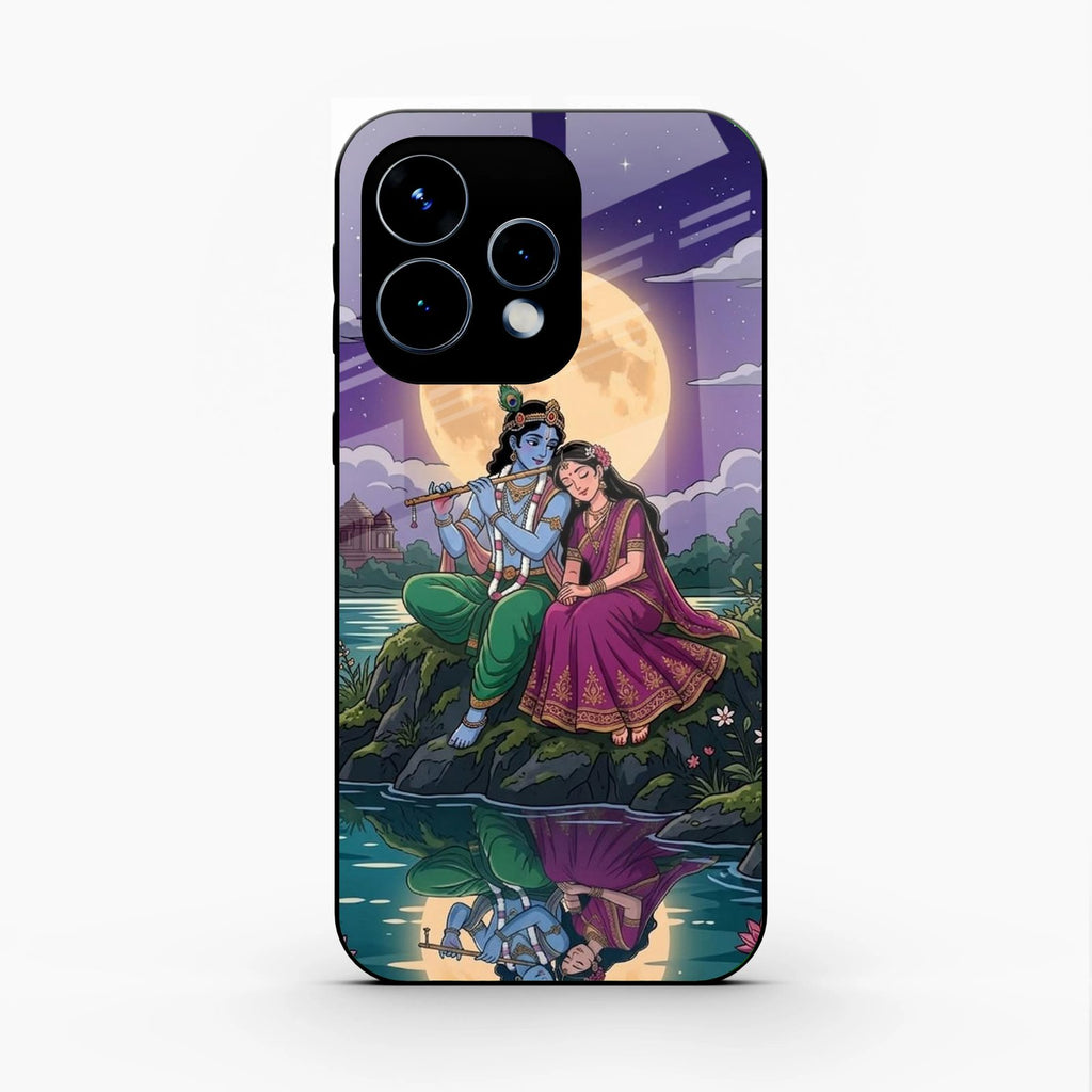 Moonlight Radha Krishna Phone Case For Oppo Reno 15 5G