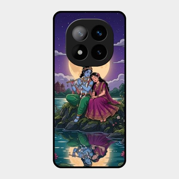 Moonlight Radha Krishna Phone Case For Redmi Note 14 Pro Plus 5G