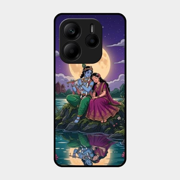 Moonlight Radha Krishna Phone Case For Redmi Note 14 Se 5G