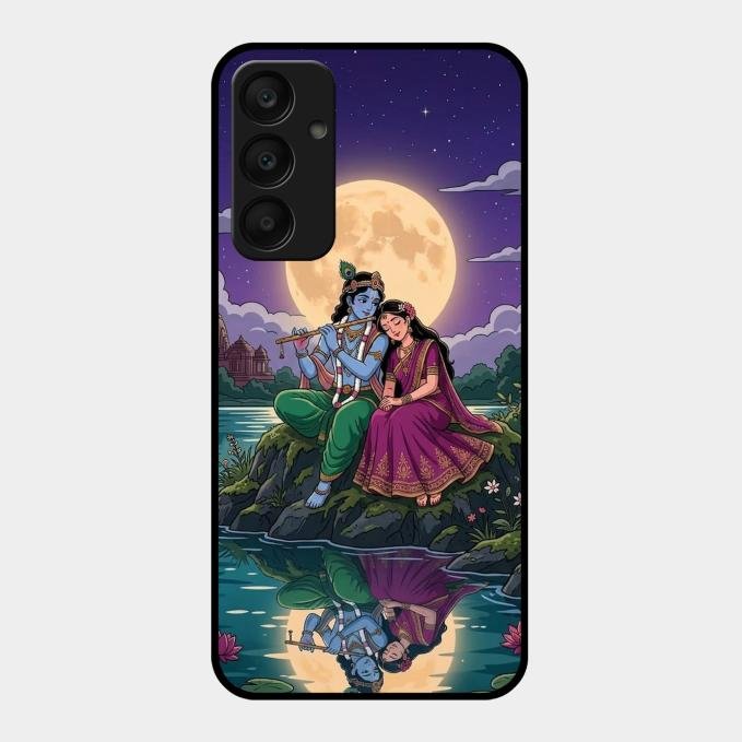 Moonlight Radha Krishna Phone Case For Samsung Galaxy A25 5G