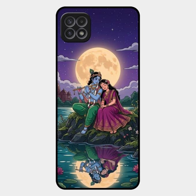Moonlight Radha Krishna Phone Case For Samsung Galaxy F42 5G