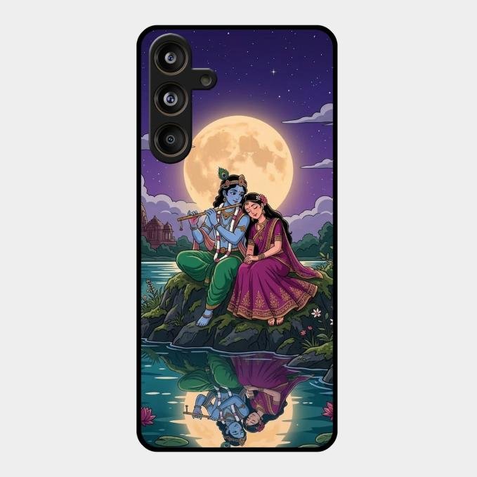 Moonlight Radha Krishna Phone Case For Samsung Galaxy M55 5G