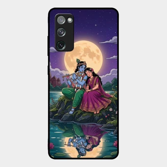 Moonlight Radha Krishna Phone Case For Samsung Galaxy S20 Fe 5G