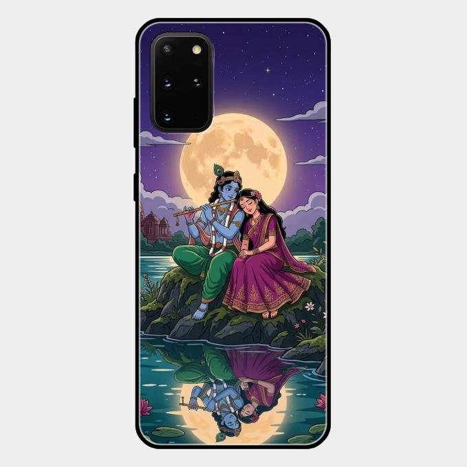 Moonlight Radha Krishna Phone Case For Samsung Galaxy S20 Plus