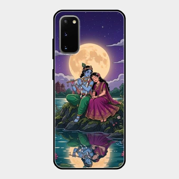 Moonlight Radha Krishna Phone Case For Samsung Galaxy S20