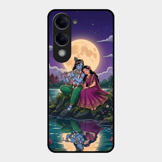 Moonlight Radha Krishna Phone Case For Vivo T4 Lite 5G