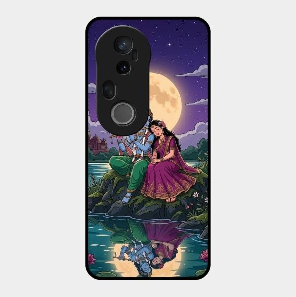 Moonlight Radha Krishna Phone Case For Vivo T4 Ultra 5G