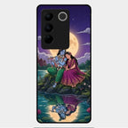 Moonlight Radha Krishna Phone Case For Vivo V27 Pro 5G