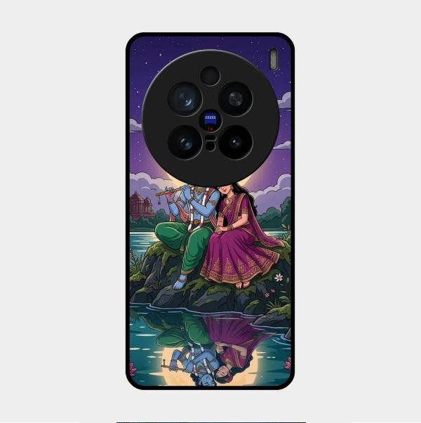 Moonlight Radha Krishna Phone Case For Vivo X200 Pro 5G