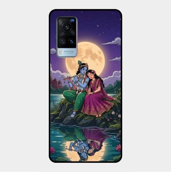 Moonlight Radha Krishna Phone Case For Vivo X60 5G