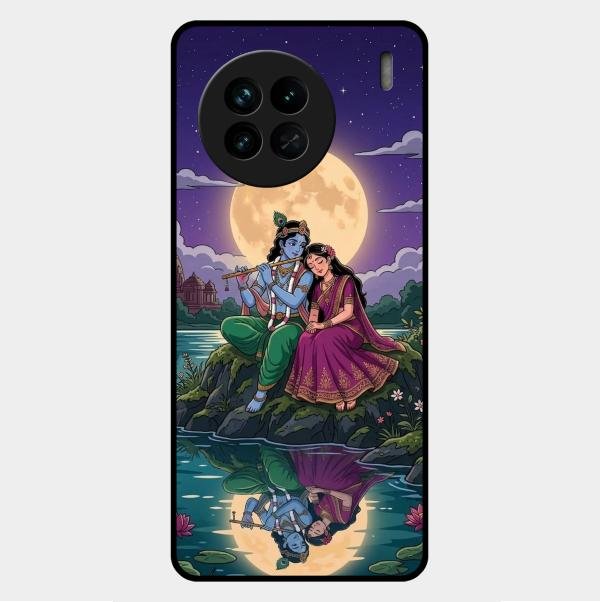 Moonlight Radha Krishna Phone Case For Vivo X90 5G