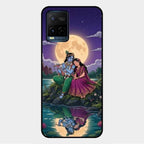 Moonlight Radha Krishna Phone Case For Vivo Y21A