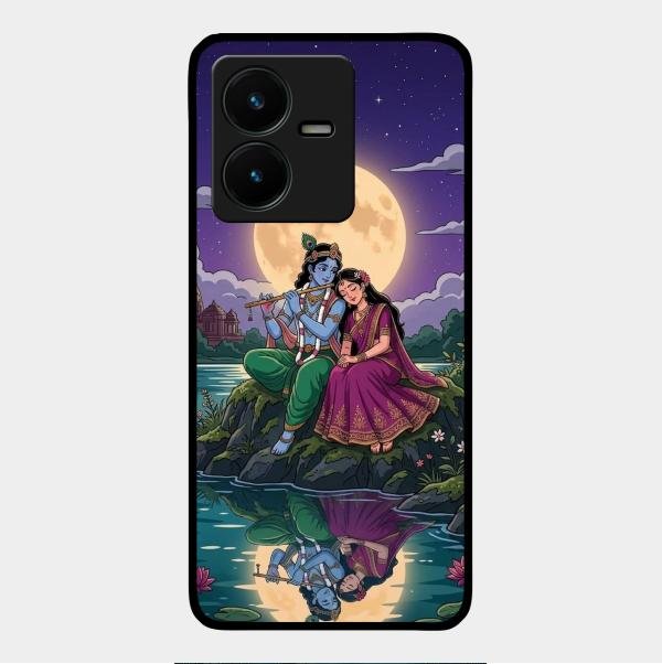 Moonlight Radha Krishna Phone Case For Vivo Y22