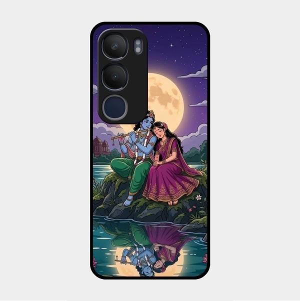 Moonlight Radha Krishna Phone Case For Vivo Y29 5G