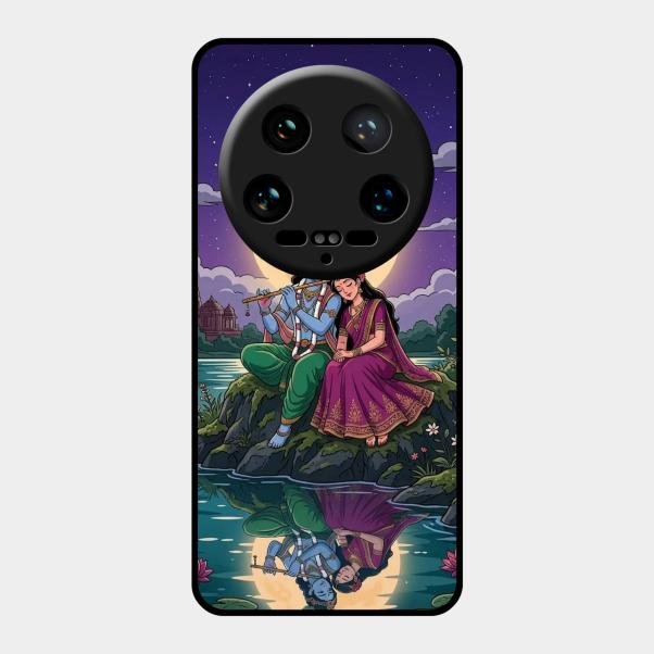 Moonlight Radha Krishna Phone Case For Xiaomi 14 Ultra