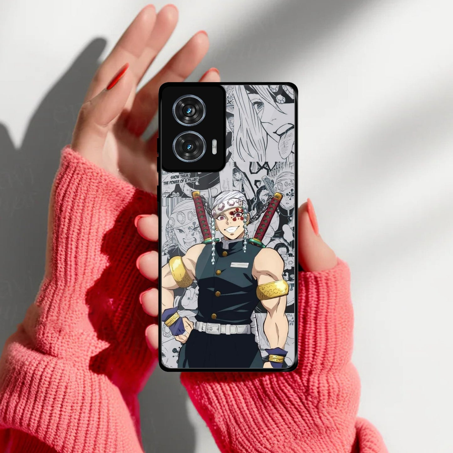 Mr. Flashy Glass Case Cover For Motorola