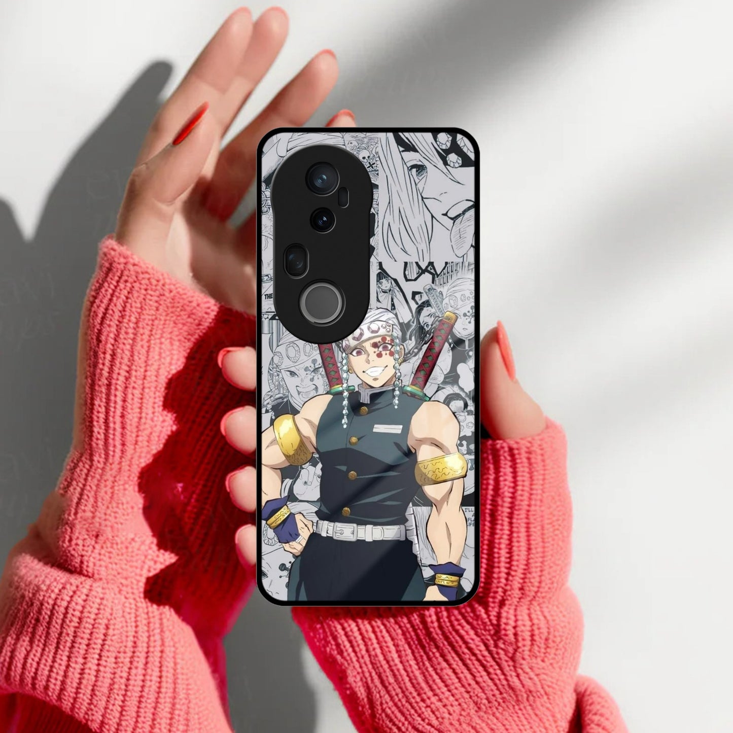 Mr. Flashy Glass Case Cover For Vivo