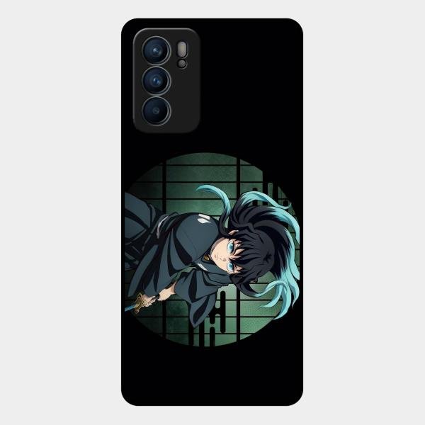 Muichiro Tokito Glass Case Cover For Oppo Reno 6 5G