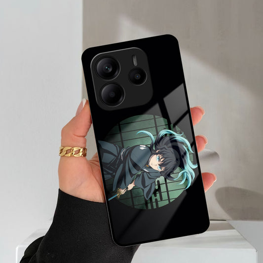 Muichiro Tokito Glass Case Cover For Redmi