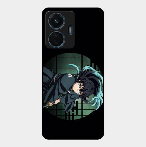 Muichiro Tokito Glass Case Cover For Vivo T1 44W 4G