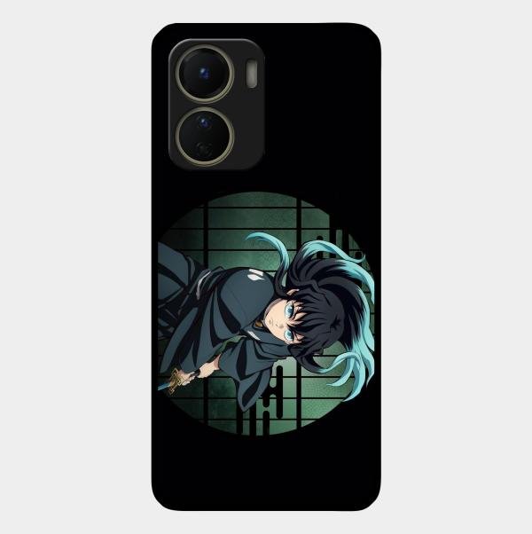 Muichiro Tokito Glass Case Cover For Vivo T2X 5G