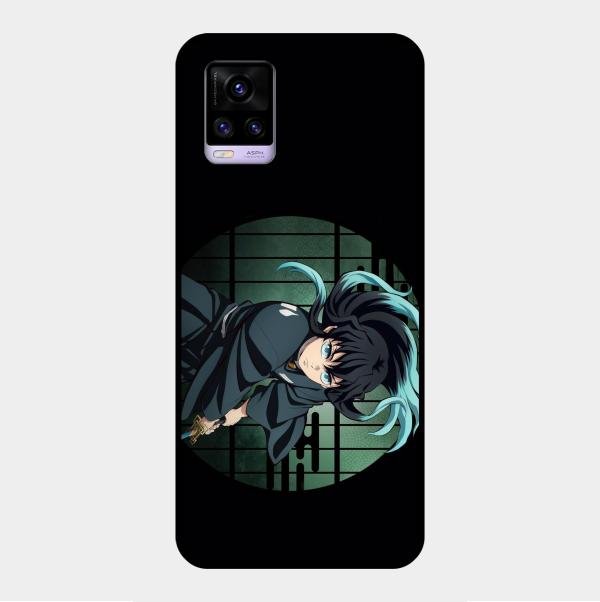 Muichiro Tokito Glass Case Cover For Vivo V20