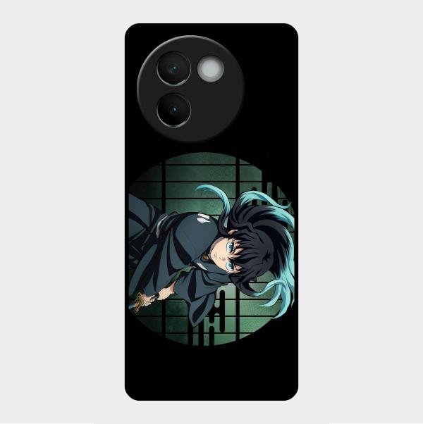 Muichiro Tokito Glass Case Cover For Vivo V30E 5G