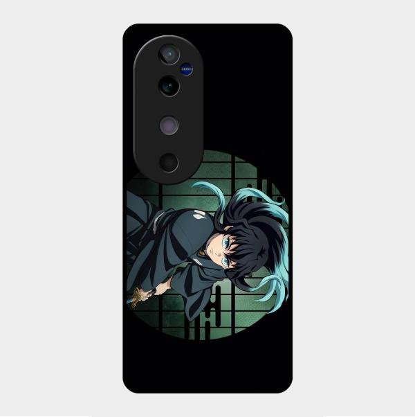 Muichiro Tokito Glass Case Cover For Vivo V40 5G