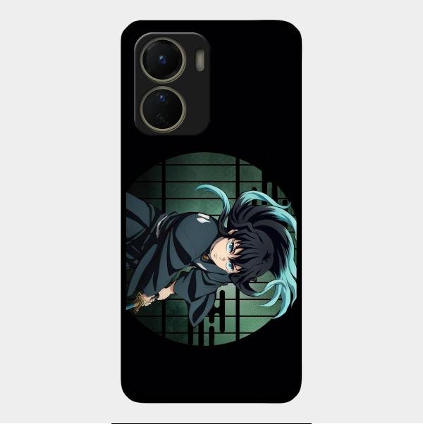 Muichiro Tokito Glass Case Cover For Vivo Y16