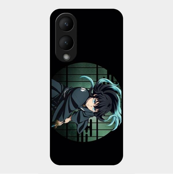 Muichiro Tokito Glass Case Cover For Vivo Y17S