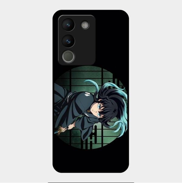 Muichiro Tokito Glass Case Cover For Vivo Y200 5G
