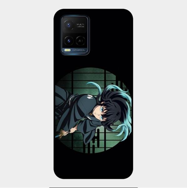 Muichiro Tokito Glass Case Cover For Vivo Y21E