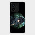 Muichiro Tokito Glass Case Cover For Vivo Y22