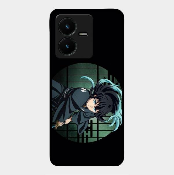 Muichiro Tokito Glass Case Cover For Vivo Y22