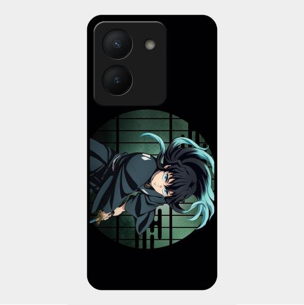Muichiro Tokito Glass Case Cover For Vivo Y36