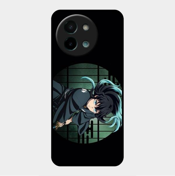 Muichiro Tokito Glass Case Cover For Vivo Y58 5G