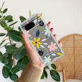 Multi Floral Customize Transparent Silicon Case For Google Pixel 8 5G