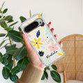 Multi Floral Customize Transparent Silicon Case For Google Pixel 9 Pro XL