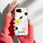 Multi Floral Customize Anti Yellow Clear Case For iPhone 17e