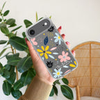 Multi Floral Customize Transparent Silicon Case For iPhone 12 Mini
