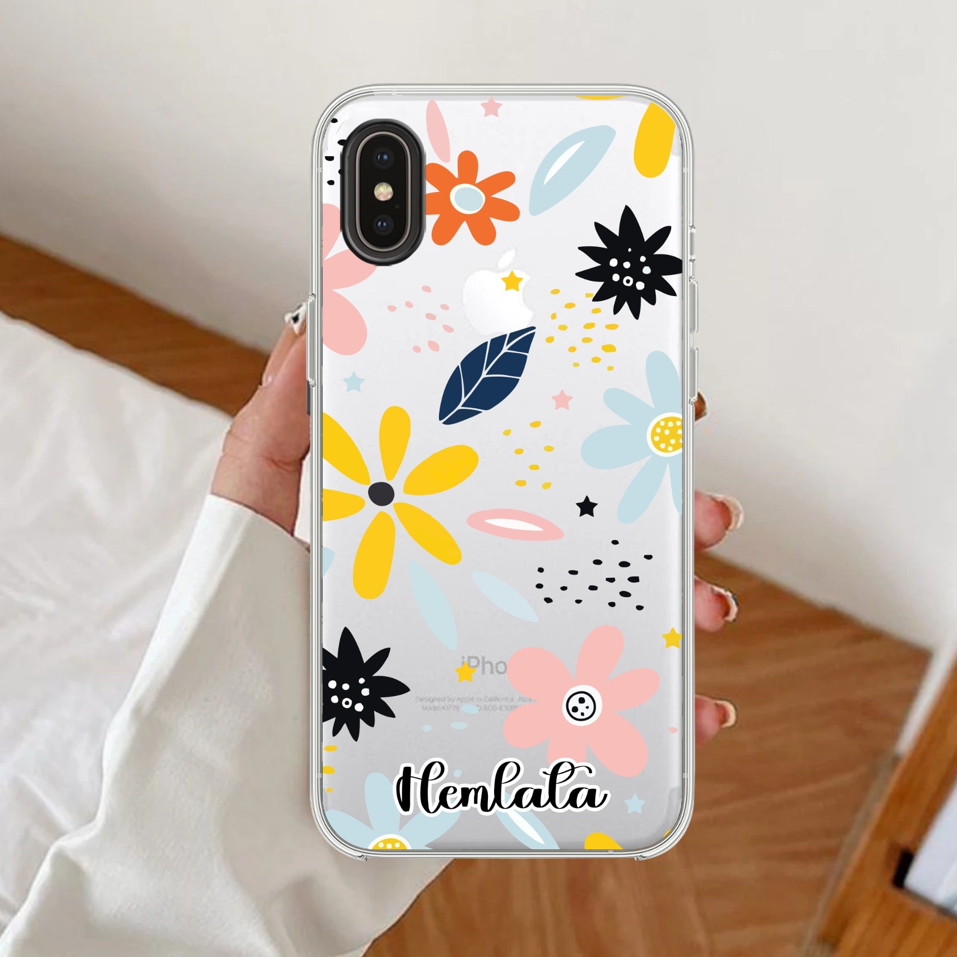 Multi Floral Customize Transparent Silicon Case For IPhone