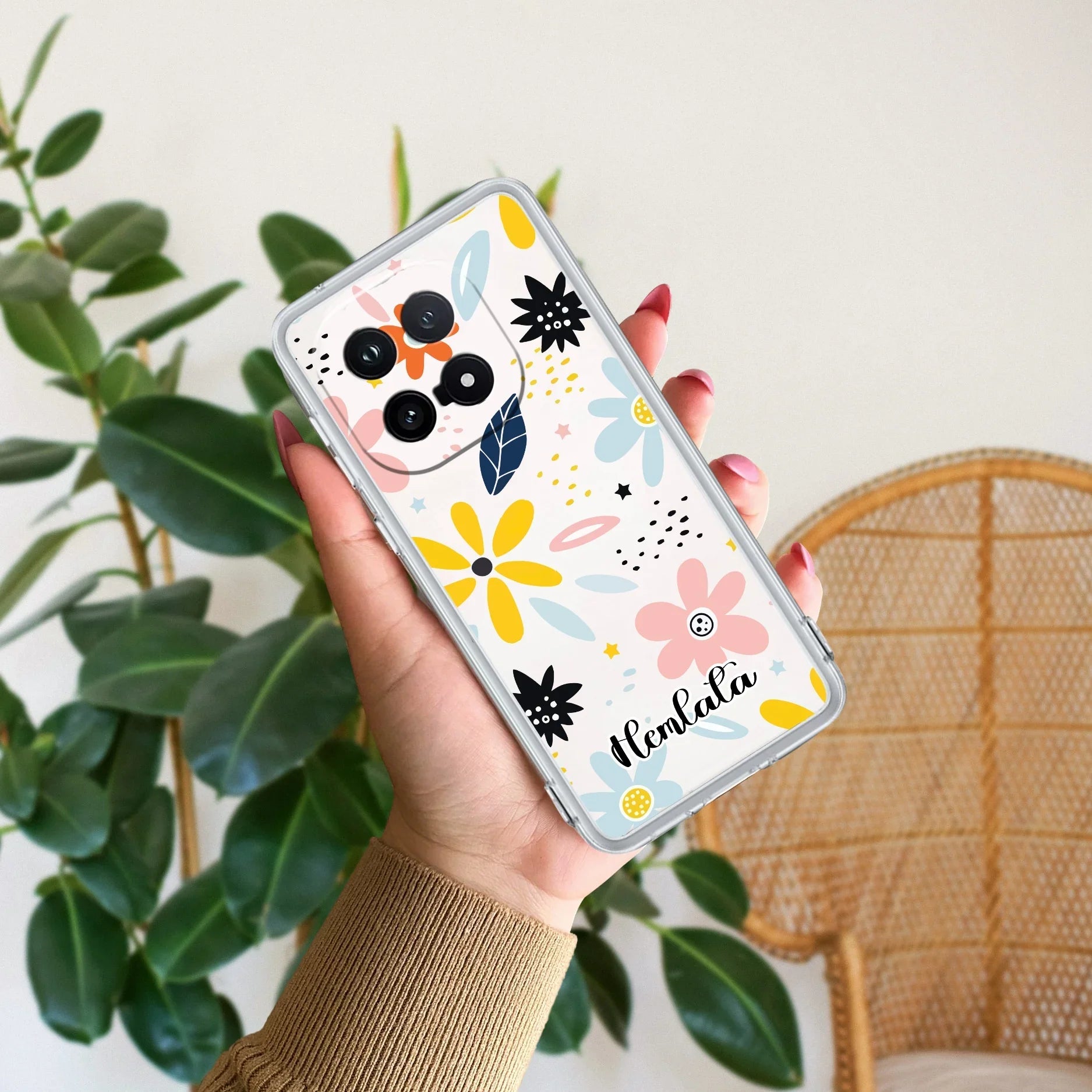 Multi Floral Customize Transparent Silicon Case For iQOO 15 5G
