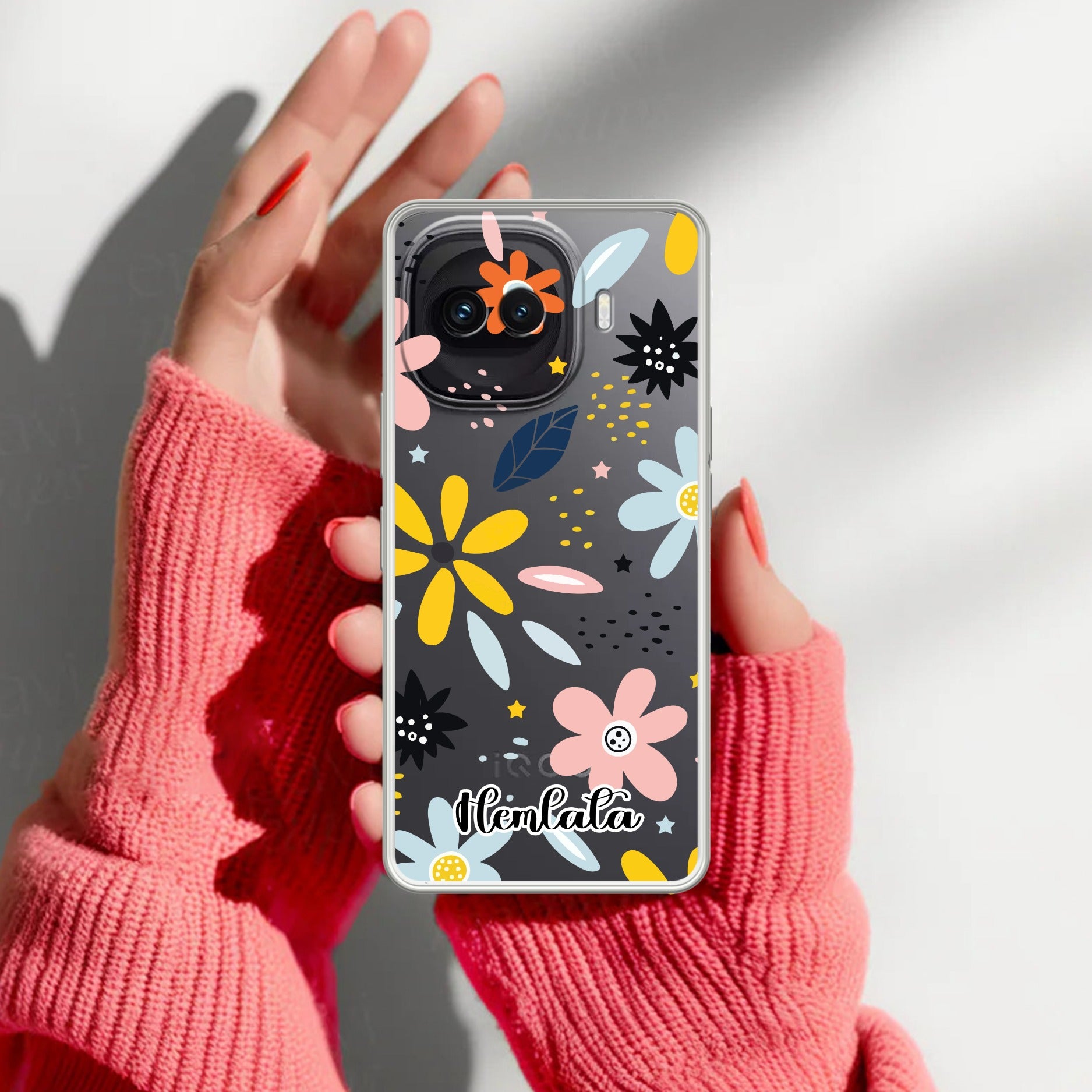 Multi Floral Customize Transparent Silicon Case For iQOO 15R 5G
