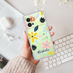 Multi Floral Customize Transparent Silicon Case For iQOO Neo 7 Pro 5G