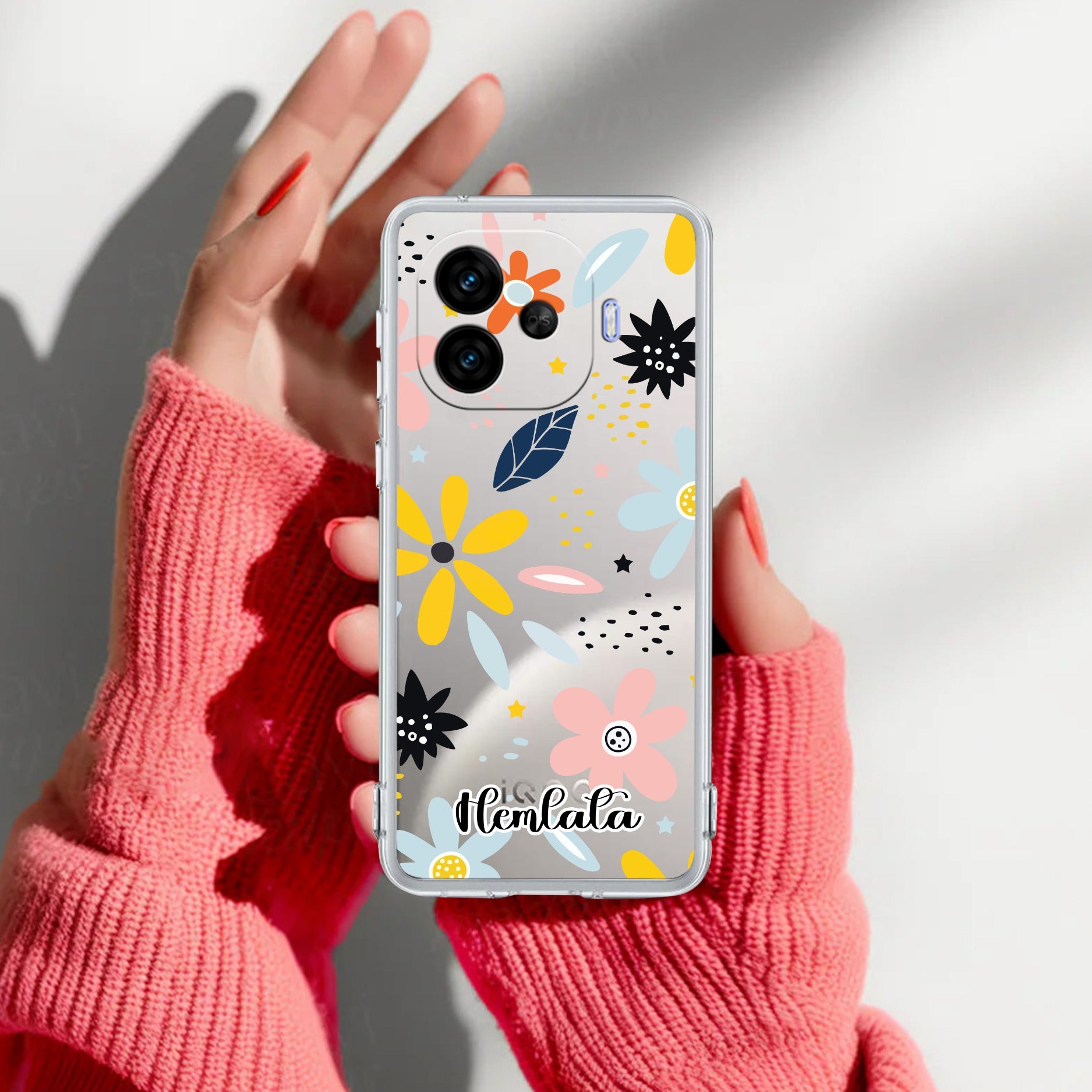 Multi Floral Customize Transparent Silicon Case For iQOO Neo 10R 5G