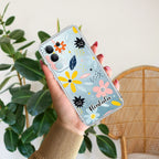 Multi Floral Customize Transparent Silicon Case For iQOO Z7 5G