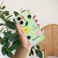 Multi Floral Customize Transparent Silicon Case For iQOO Z9 Lite 5G