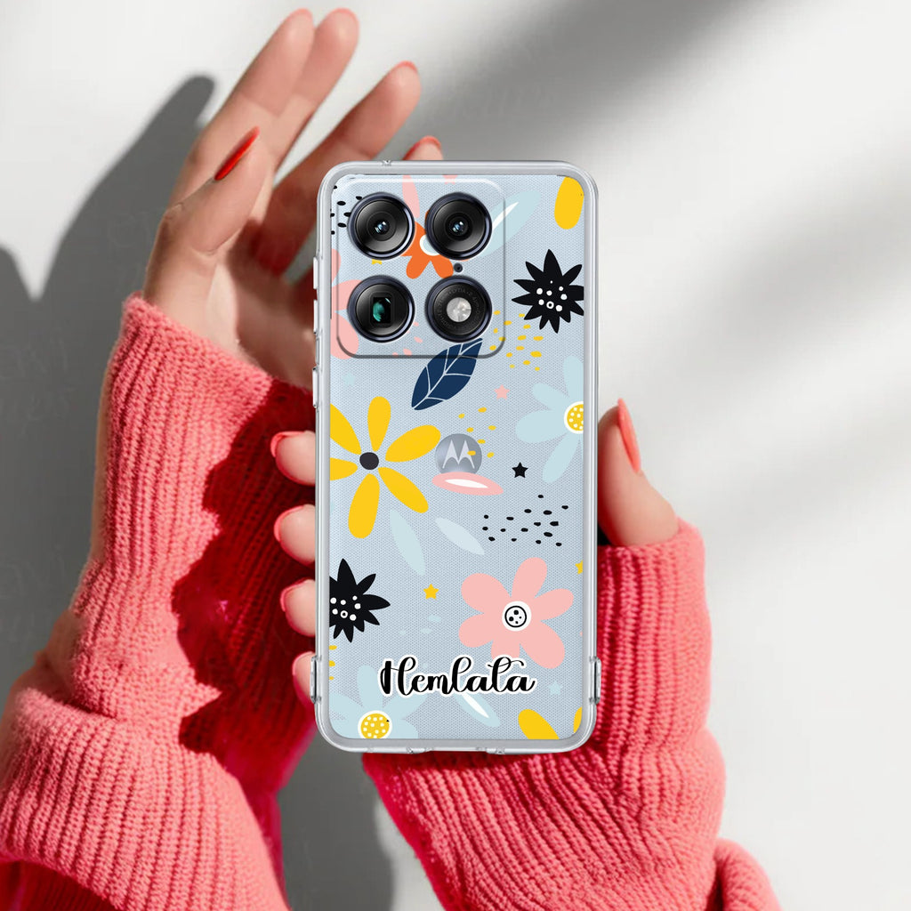 Multi Floral Customize Anti Yellow Case For Motorola Signature 5G