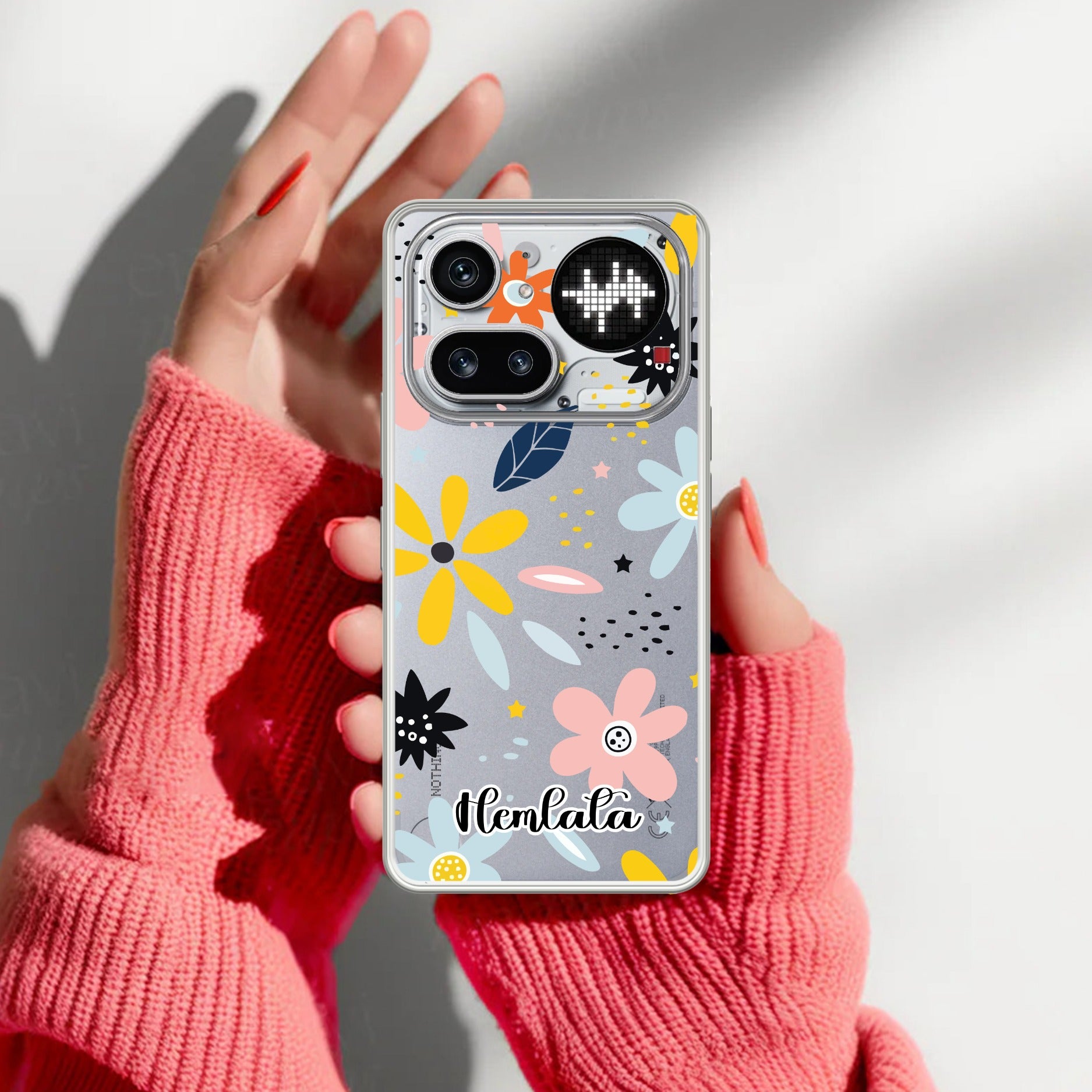 Multi Floral Customize Anti Yellow Case For Nothing Phone 4A Pro 5G