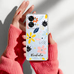Multi Floral Customize Transparent Silicon Case For OnePlus Nord 2T 5G